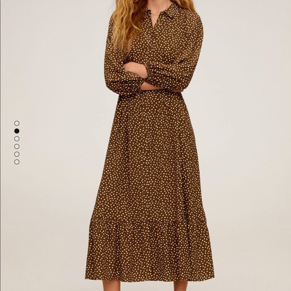 Mango Dresses & Skirts - Mango polka dot midi/maxi dress